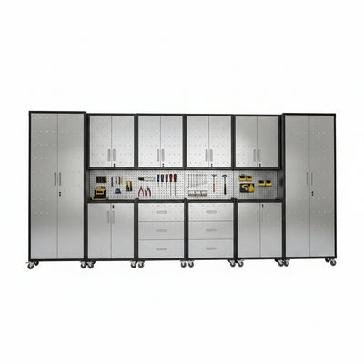 10-Piece Heavy Duty Steel Garage Cabinet System