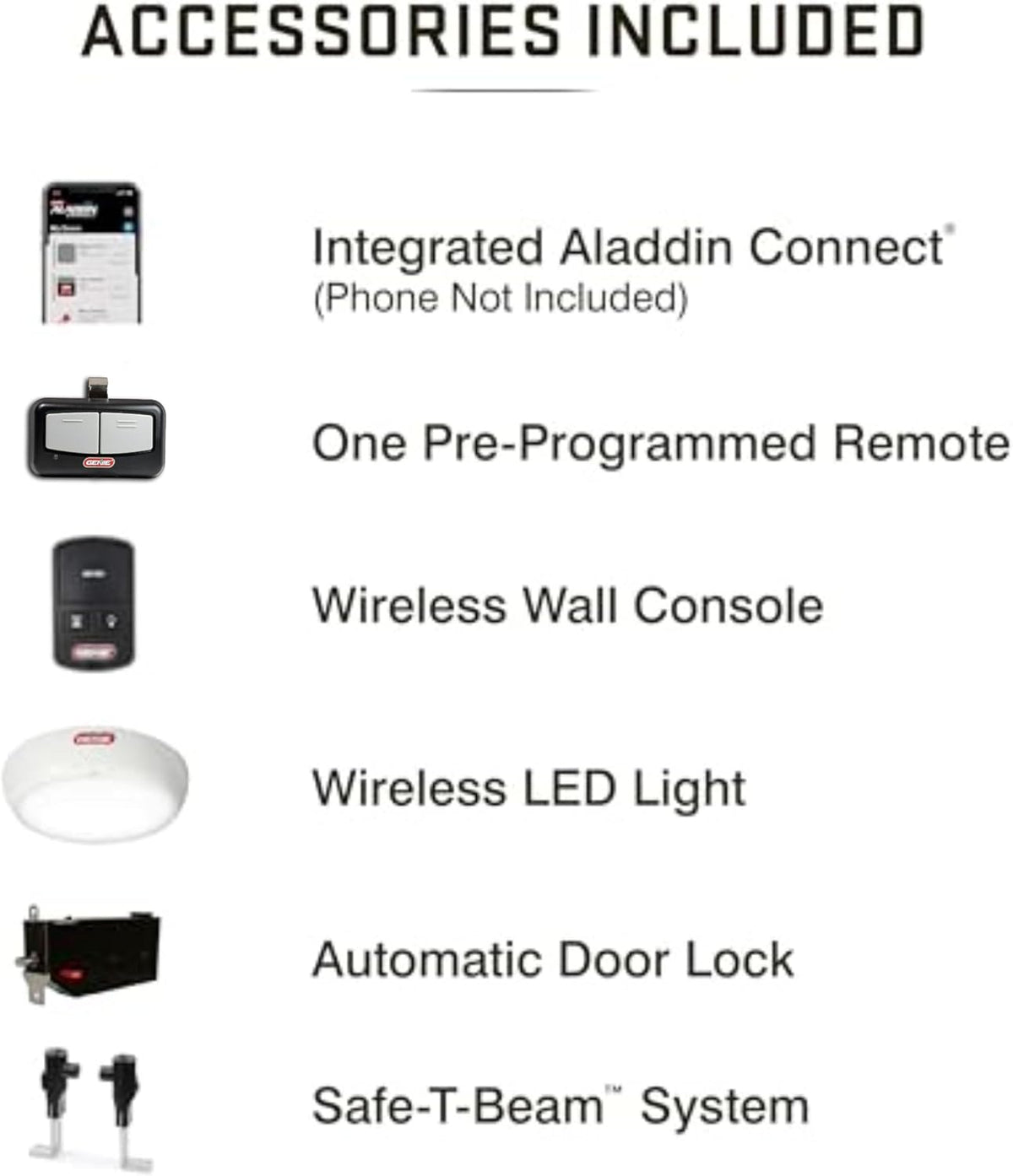 6172H-O Wall Mount Smart Garage Door Opener with Aladdin Connect, Wall Mounted Compact Space Saving Opener — product view 10