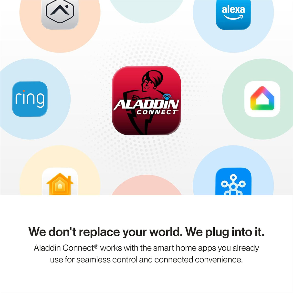 6172H-O Wall Mount Smart Garage Door Opener with Aladdin Connect, Wall Mounted Compact Space Saving Opener — product view 16