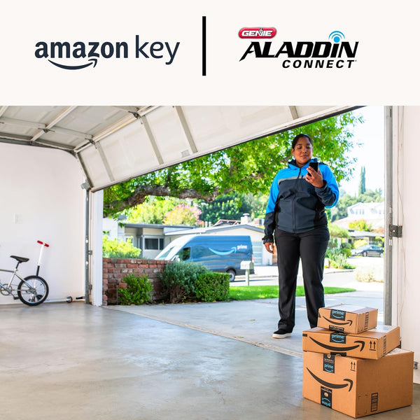 6172H-O Wall Mount Smart Garage Door Opener with Aladdin Connect, Wall Mounted Compact Space Saving Opener