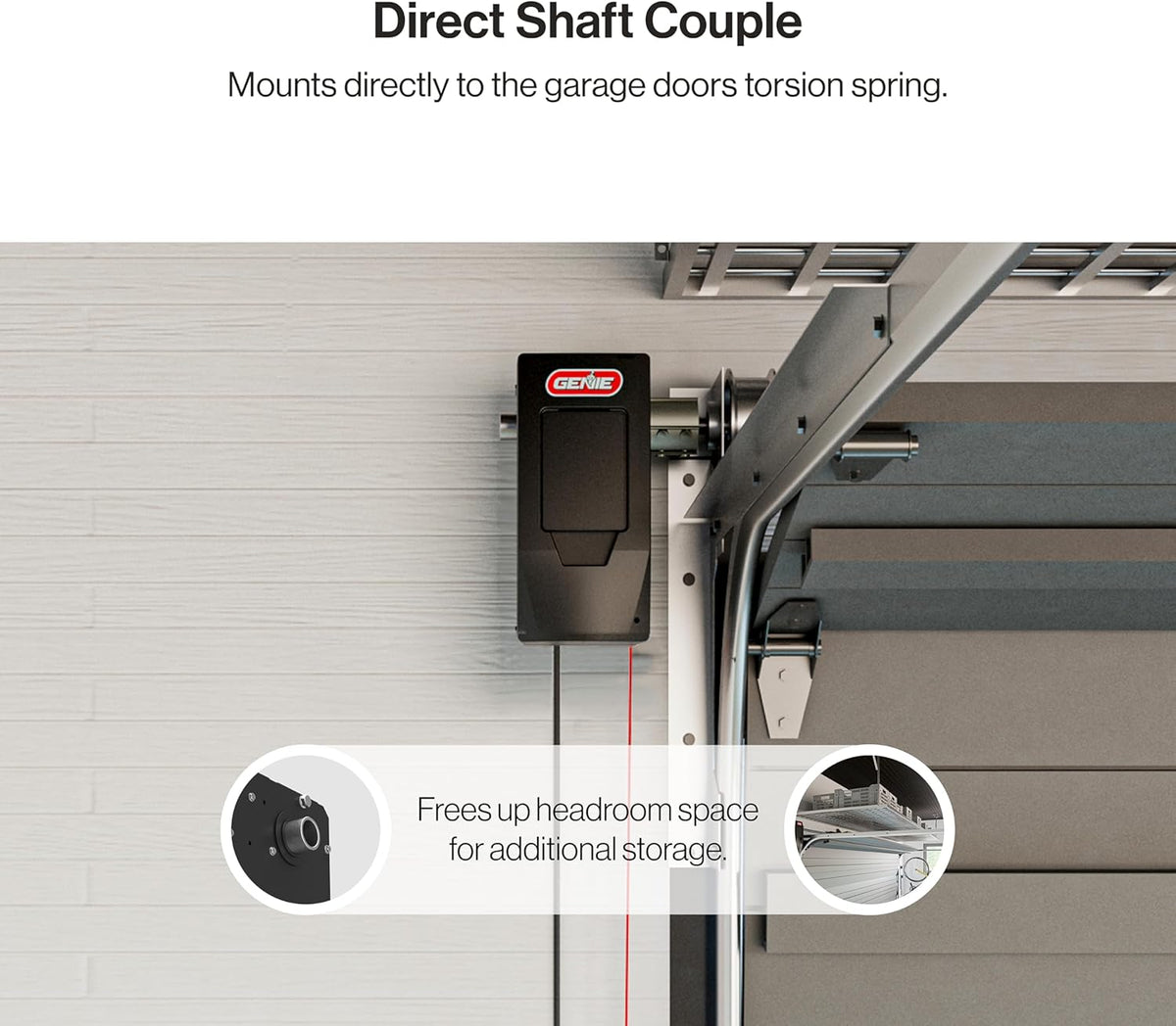 6172H-O Wall Mount Smart Garage Door Opener with Aladdin Connect, Wall Mounted Compact Space Saving Opener — product view 8