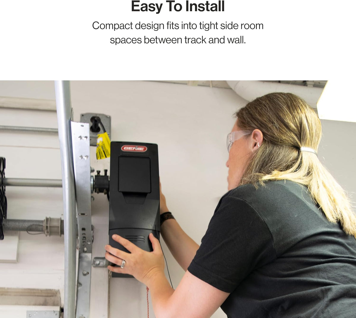6172H-O Wall Mount Smart Garage Door Opener with Aladdin Connect, Wall Mounted Compact Space Saving Opener — product view 9