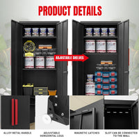 Garage Storage Cabinet System Built for Heavy-Duty Organization, 8-Piece Set, 130 Inches Wide, Steel Construction — product view 11