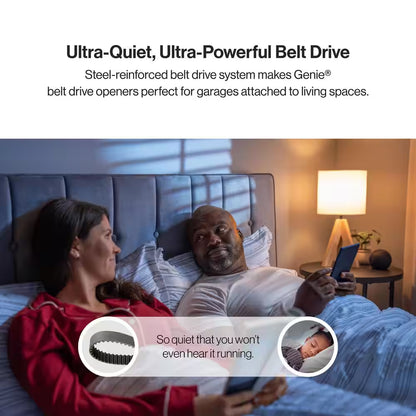 Industrial Design 1-1/4 HP Smart Belt Garage Door Opener with LED Lighting and Battery Backup — product view 11