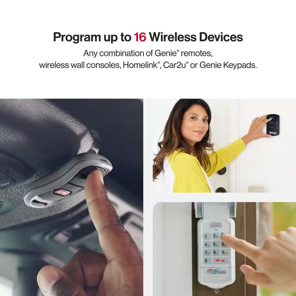 Industrial Design 1-1/4 HP Smart Belt Garage Door Opener with LED Lighting and Battery Backup — product view 14