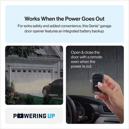 Industrial Design 1-1/4 HP Smart Belt Garage Door Opener with LED Lighting and Battery Backup — product view 5