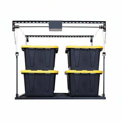 Motorized Garage Ceiling Storage Rack, 52 X 25 Inch, 250-Lb Lift