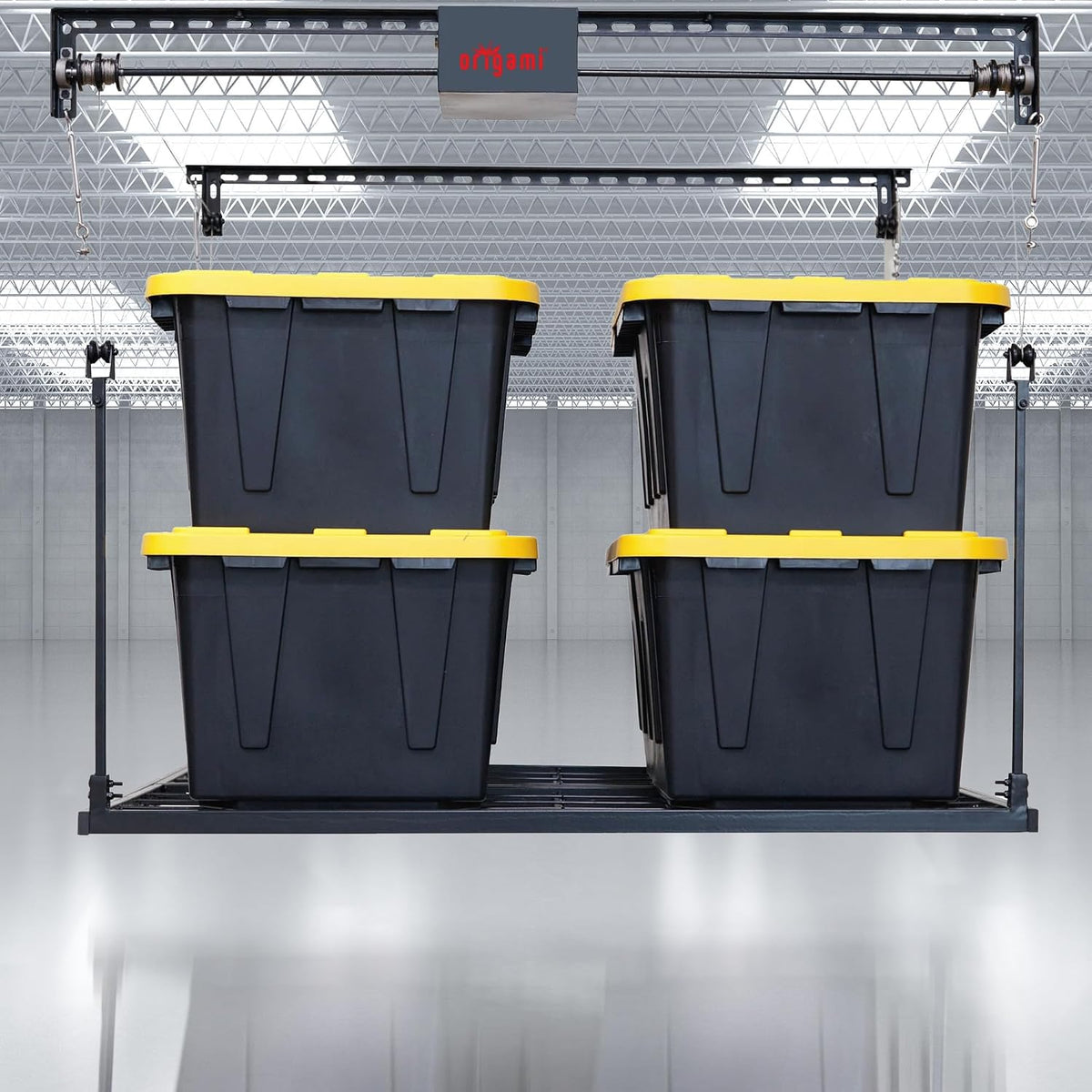 Motorized Garage Ceiling Storage Rack, 52 X 25 Inch, 250-Lb Lift — product view 2