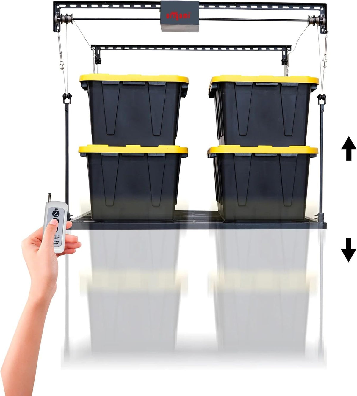 Motorized Garage Ceiling Storage Rack, 52 X 25 Inch, 250-Lb Lift — product view 6