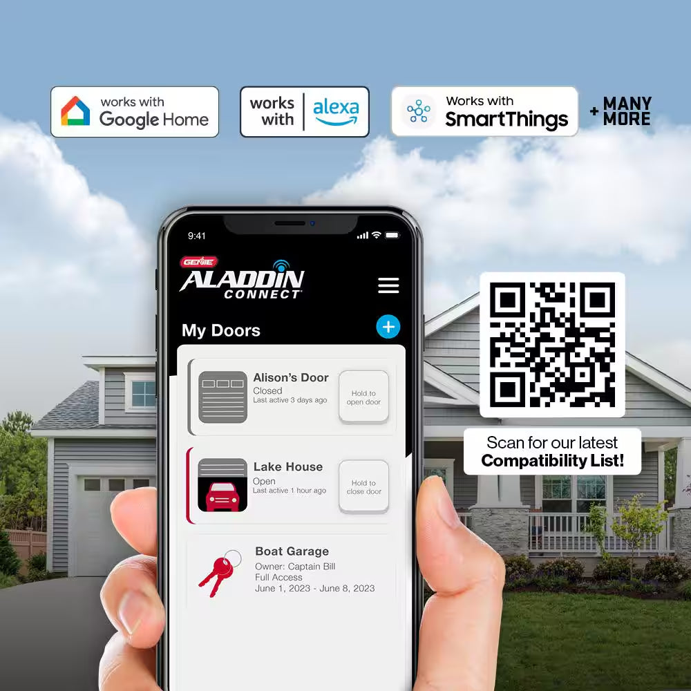 Signature Series 3/4 Hp. Ultra-Quiet Belt Drive Smart Garage Door Opener — product view 7