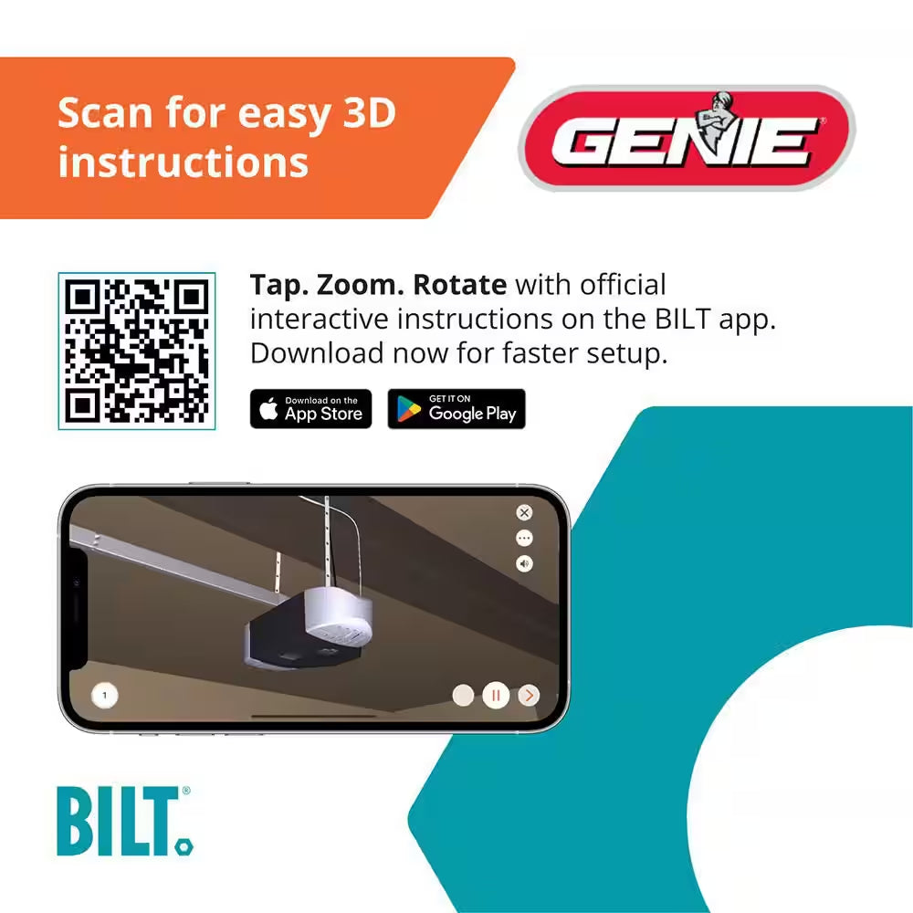 Signature Series 3/4 Hp. Ultra-Quiet Belt Drive Smart Garage Door Opener — product view 8